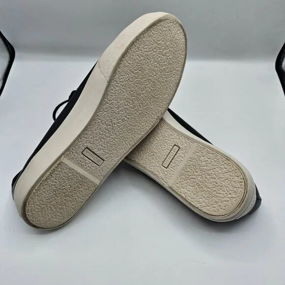 VINCE Women's Black Leather Laceup Sneakers | 9.5 - Picture 9 of 10